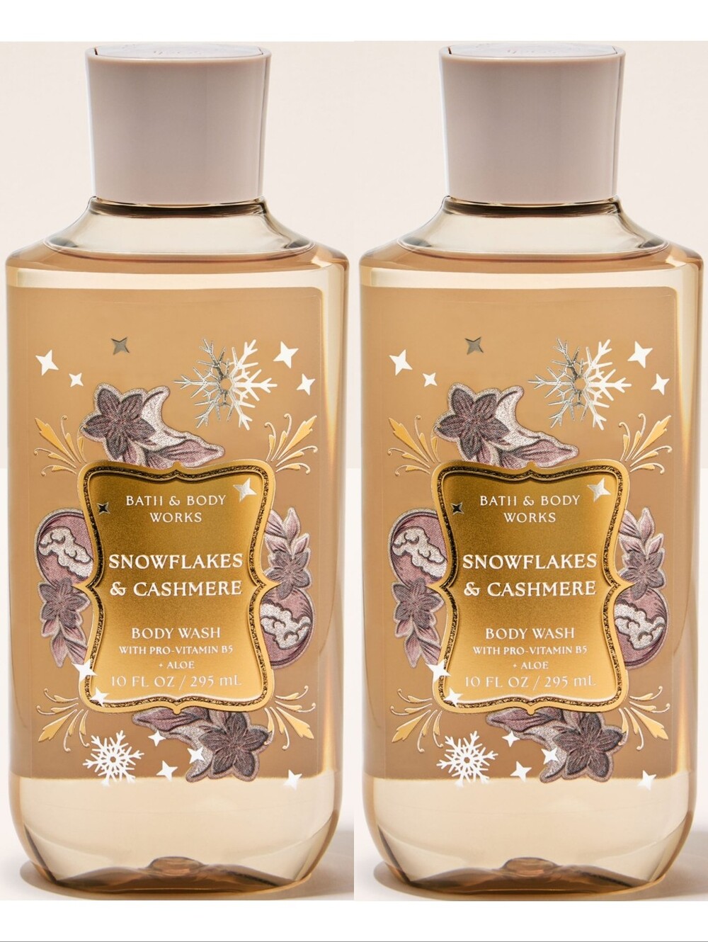 Bath & Body Works Snowflakes & Cashmere Body Wash Set of 2 NEW RARE